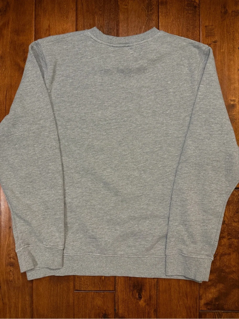 Undefeated Gray Crewneck with Teal, Black & Yellow Logo sz. L